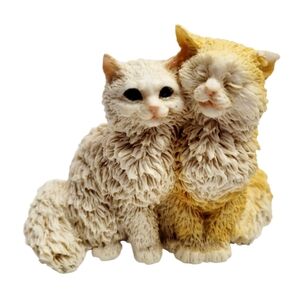 VTG 1988 Italian CASTAGNA Cat Figurine Happy Couple Made in Italy